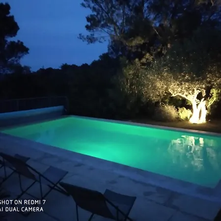 Ferienhaus Proche Uzes Petit Avec Grande Cuisine D'ete Et Piscine Saint-Siffret